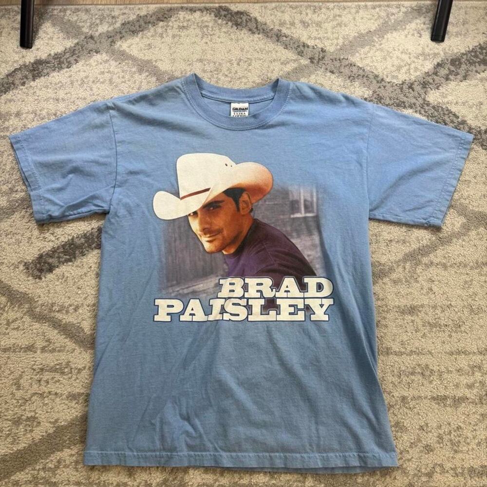 Brad paisley time well wasted tour t shirt light blue